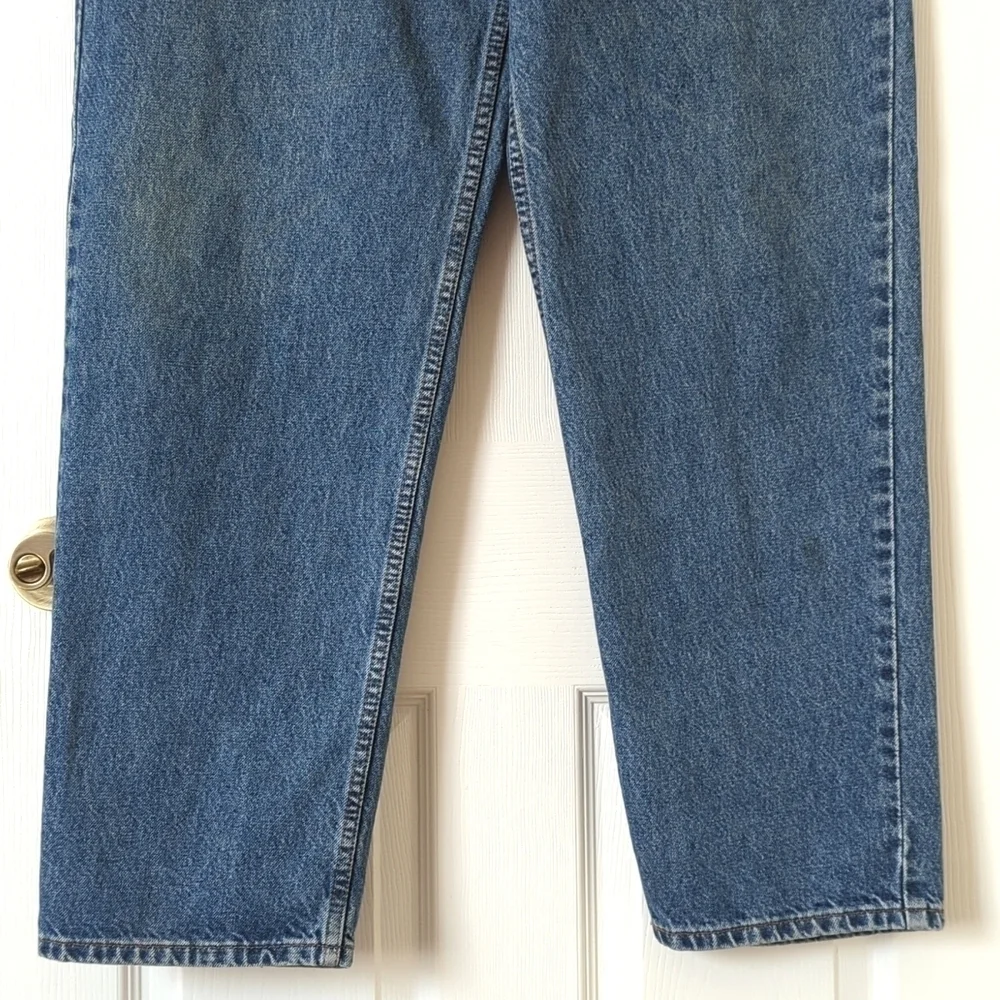 Levi's Y2K Vintage 550 Dark Wash Relaxed Fit Tapered Leg Denim Jeans 40 x 32